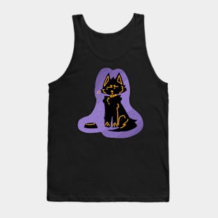 Hungry Black Cat Tank Top